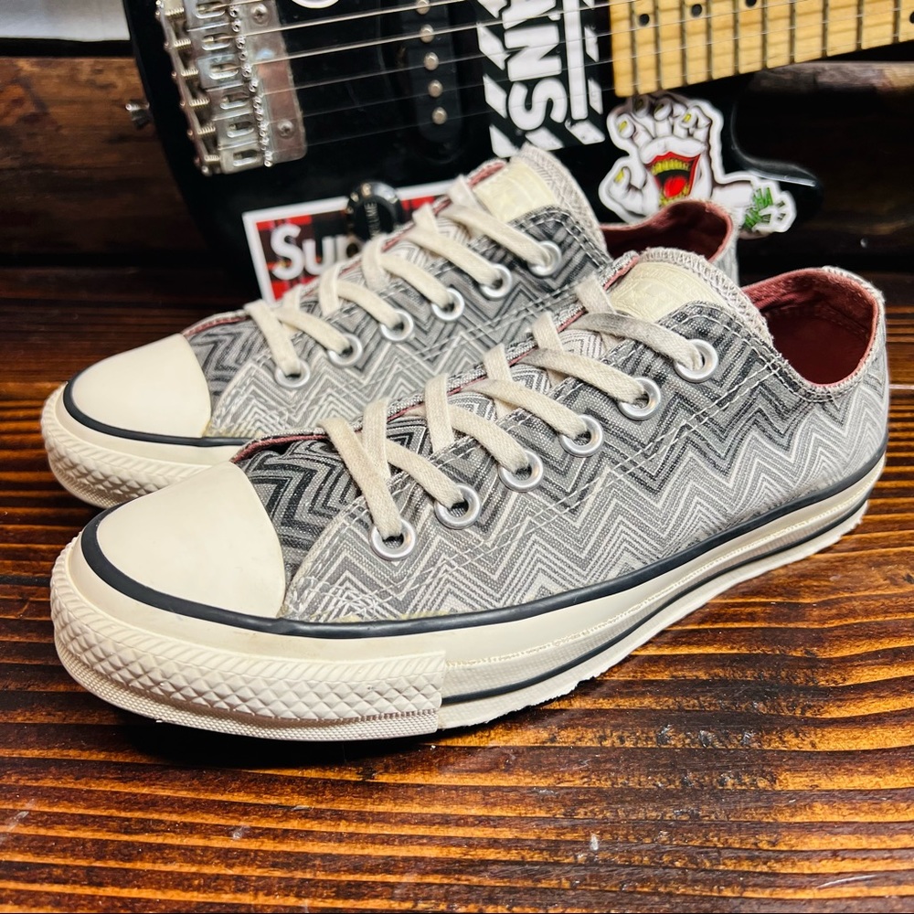 CONVERSE Missoni X Chuck Taylor All Star Ox Sneakers Black/White Zig Zag